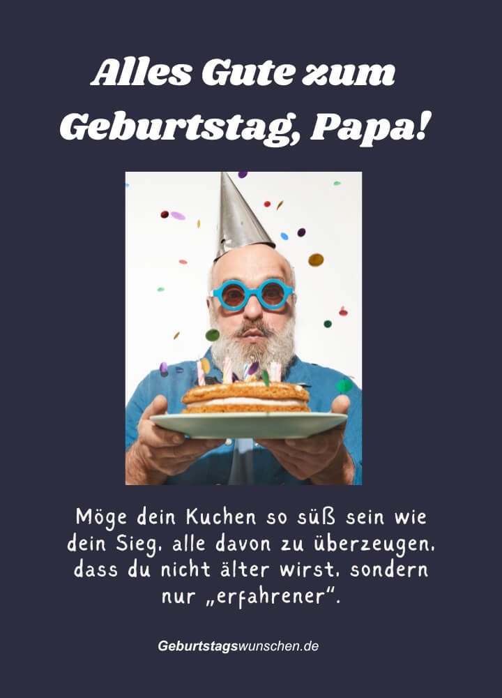 Lustige Geburtstagswünsche für Papa