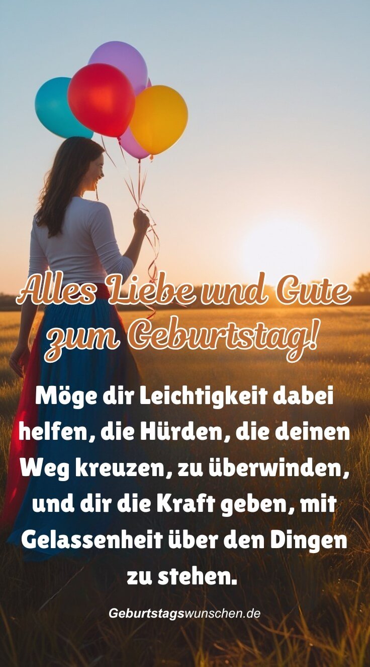 Alles Liebe und Gute zum Geburtstag Frau