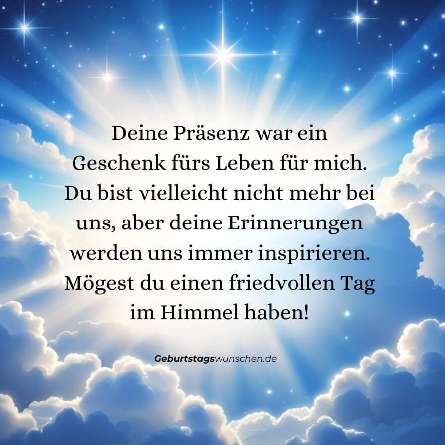 Geburtstagsgrüße Papa Im Himmel Hat Geburtstag